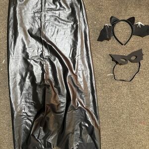 Kids Black Bat Costume Set